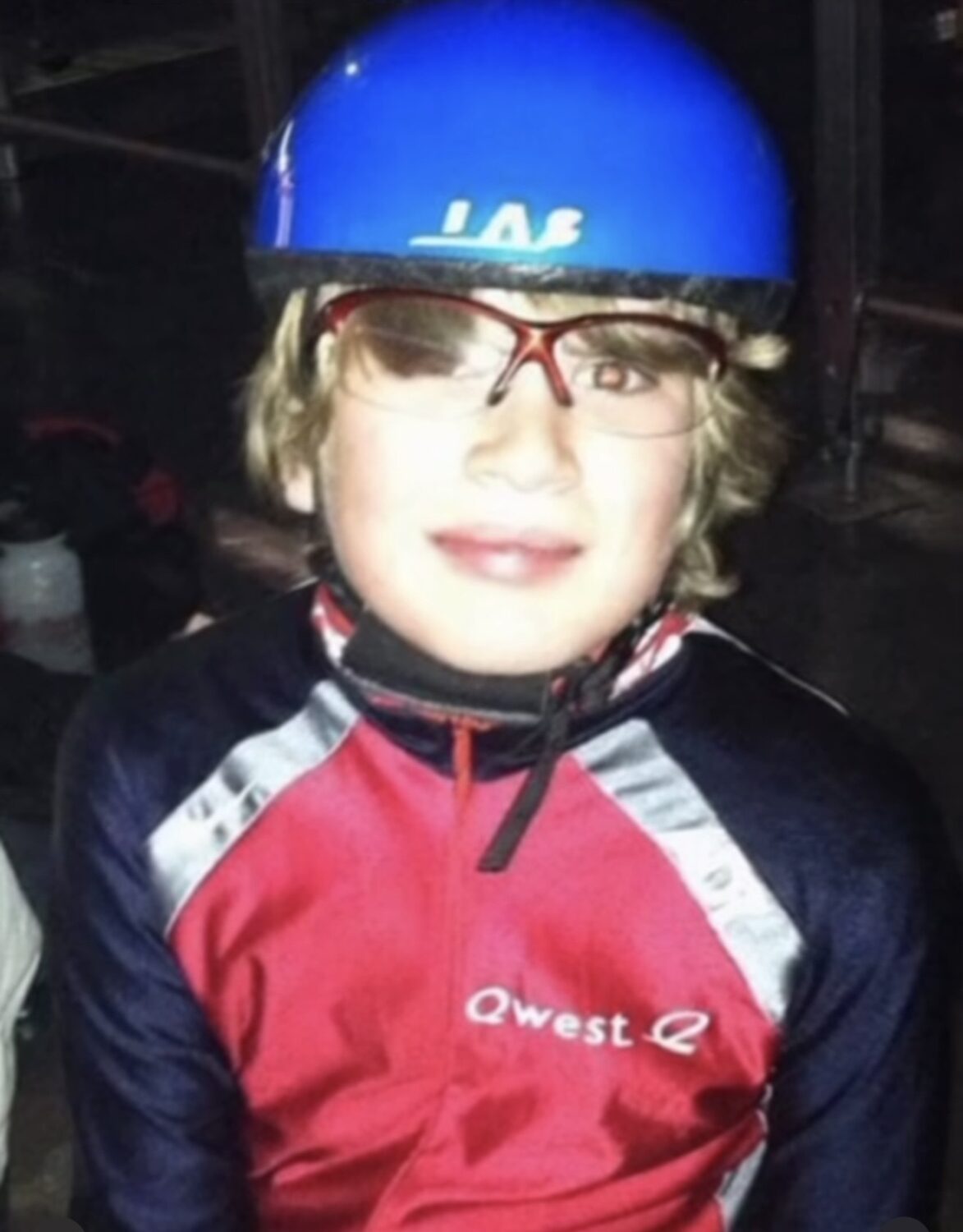 A young Casey Dawson starting his speedskating career. Dawson began speedskating at age 11, to which his mother, Tami Dawson, said "he never looked back" from there.