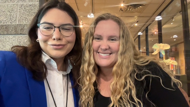 Mitski Avalox, representing Berry Law at the Utah Economic Outlook & Public Policy Summit, and Stacey Koller.