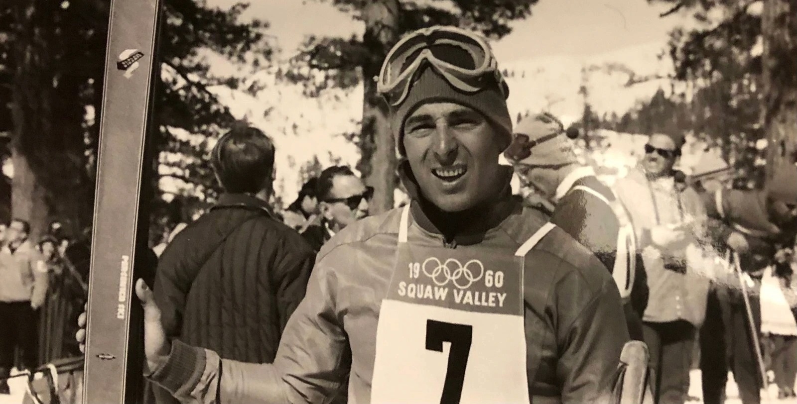 Bruno Alberti at the 1960 Winter Olympics in Squaw Valley. Alberti was only 22 years old when the first Winter Olympics were held in his hometown of Cortina, Italy, in 1956.
