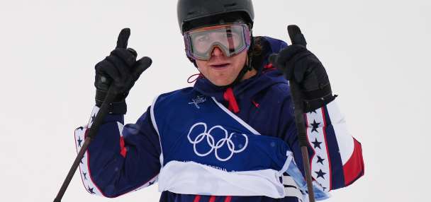 Olympic freeskier Hunter Hess flashes an 'L' sign, says he stands by his statement and loves the USA