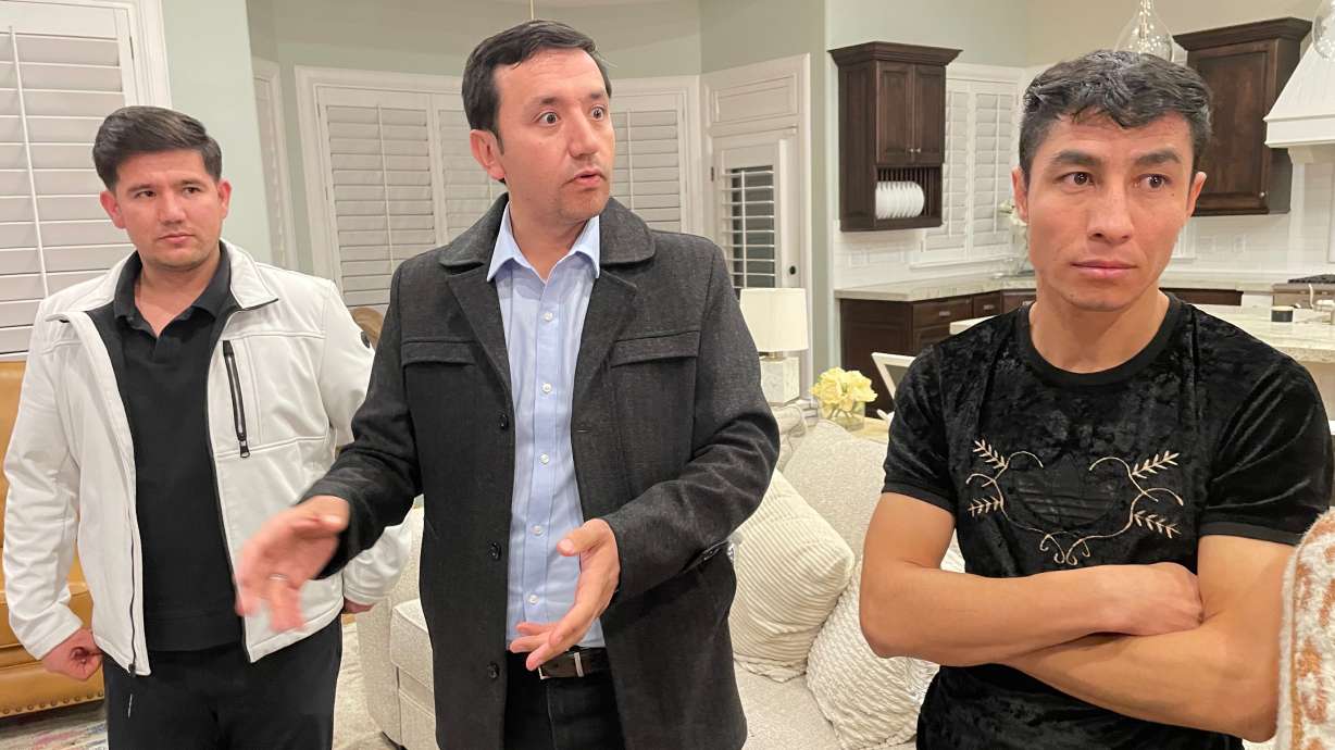 Three members of Utah's Afghan community are pictured on Jan. 14 in South Jordan. They are, from left, Ali Qasimi, Hassan Mortazavi and Zafar Zulfaqhar.
