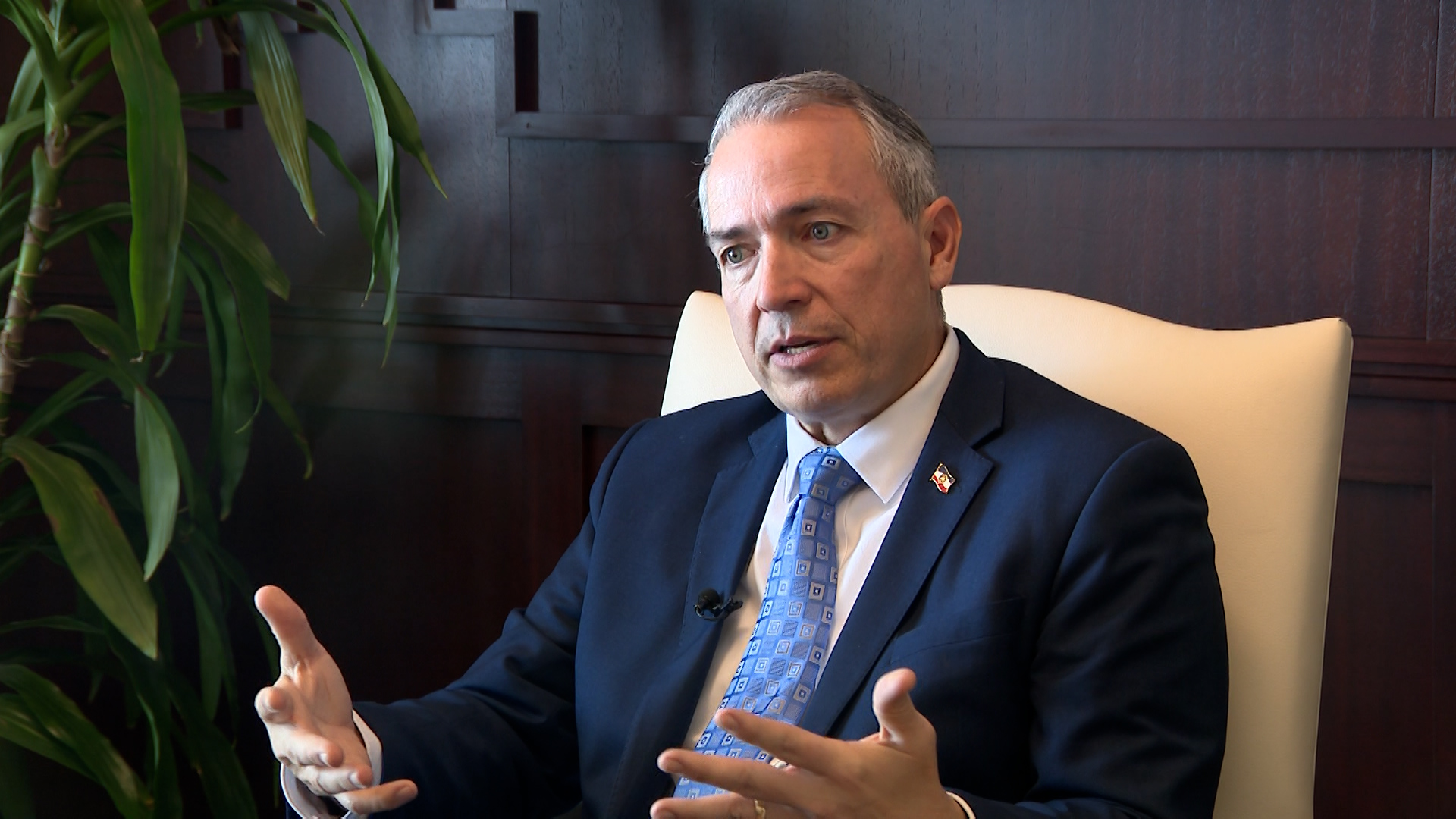 Sen. Dan McCay talks about a proposed bill that would limit unmarked cop cars from conducting traffic stops for minor infractions.