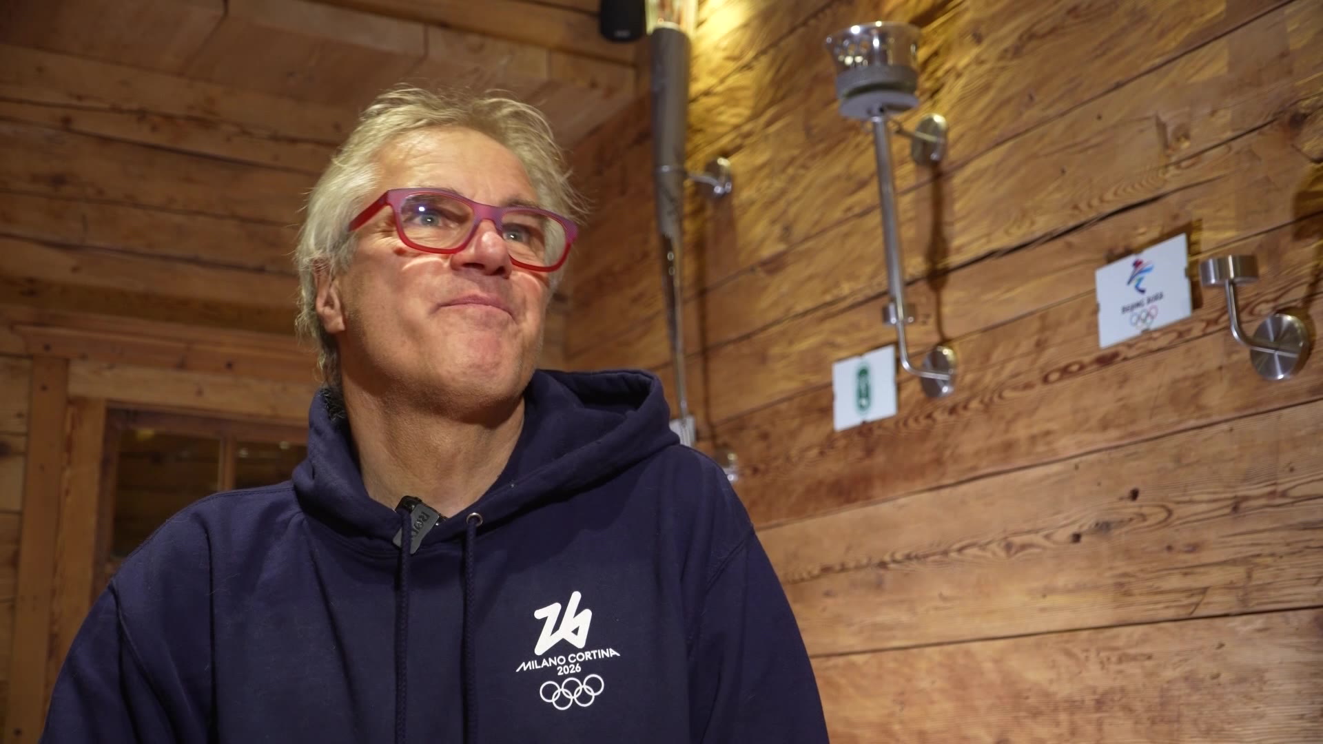 Restaurant owner and Olympic torch collector Giorgio Ghedina speaking to KSL about his passion for the Olympic Games.