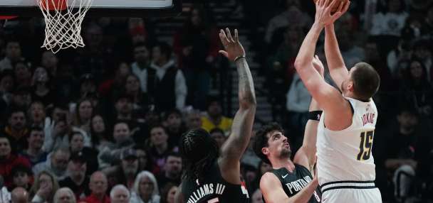 Nuggets rout Trail Blazers 157-103 for the most points on the road in franchise history