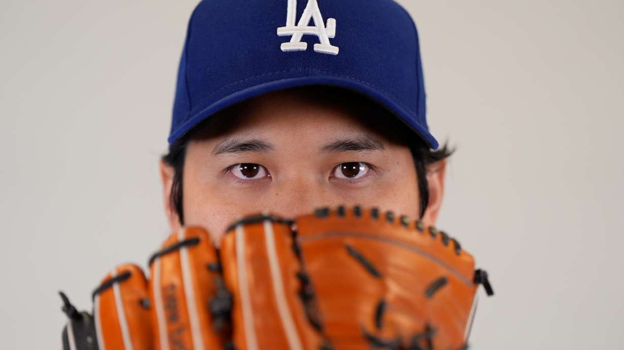 This is a 2026 photo of Shohei Ohtani of the Los Angeles Dodgers baseball team. The images reflects the Los Angeles Dodgers active roster as of Thursday, Feb. 19, 2026, in Phoenix, when this image was taken.