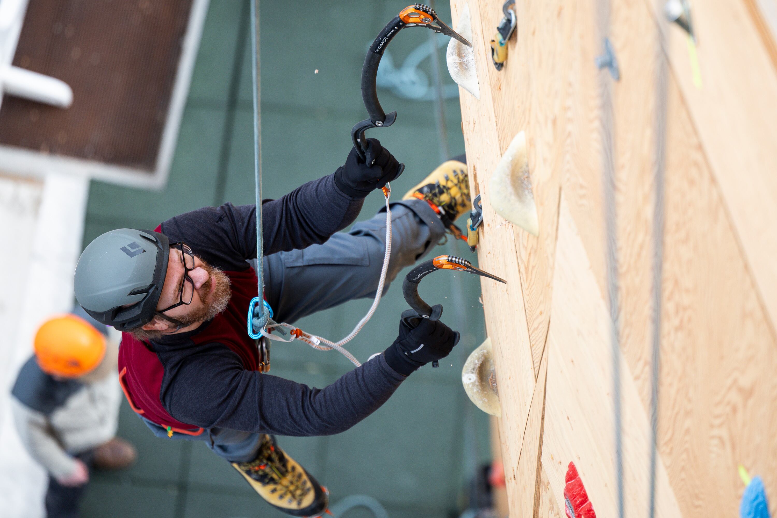 The ice-climbing factory in the desert