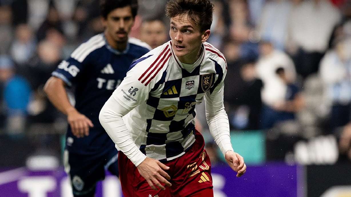 Eden, Utah native Zach Booth was one of three RSL Academy products to debut among the starters in Real Salt Lake's 1-0 loss to Vancouver Whitecaps FC in an MLS season opener, Saturday, Feb. 21, 2026 in Vancouver, British Columbia.