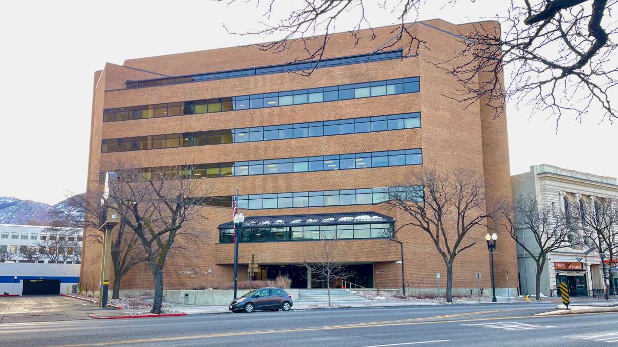 Utah officials plan to vacate this state-owned office building on 25th Street in Ogden, pictured Monday, and move to an ex-IRS structure, now vacant, in Marriott-Slaterville.
