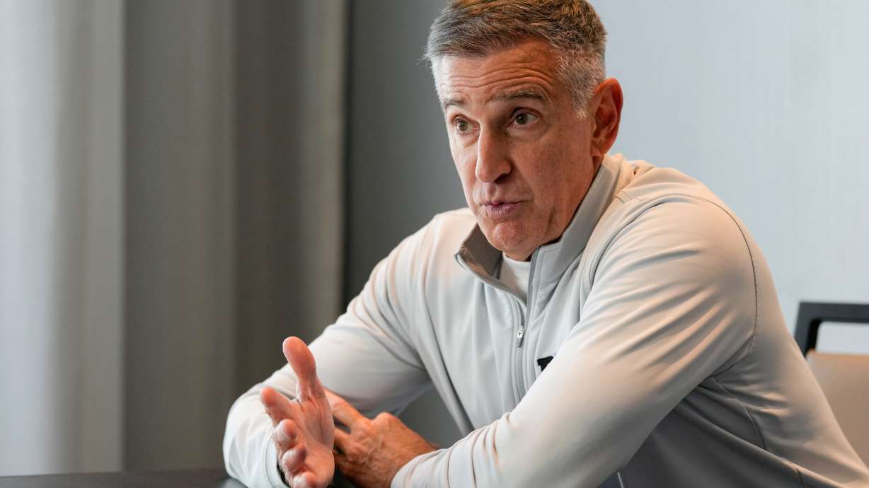 FILE - Big Ten Conference commissioner Tony Petitti speaks during a news conference after meetings between the Southeastern Conference and Big Ten Conference, Thursday, Oct. 10, 2024, in Nashville, Tenn.