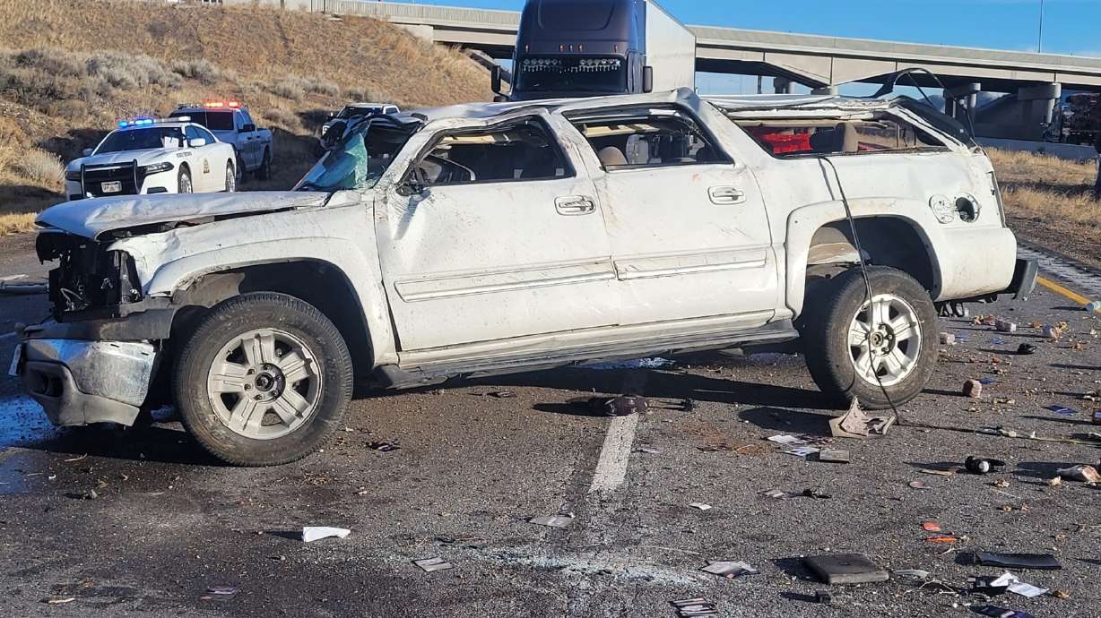One person is dead and two others are critically injured after a rollover crash on I-15 near Cove Fort.