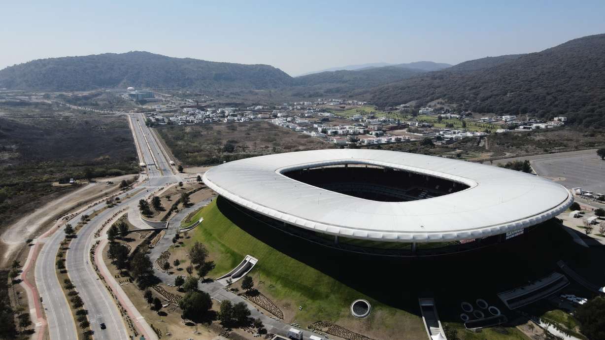 Akron Stadium, a venue for the 2026 FIFA World Cup, stands in Guadalajara, Mexico, Tuesday, Jan. 24, 2026.