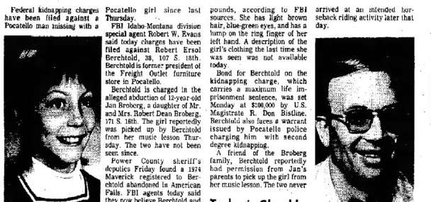 Reflections on the Jan Broberg kidnapping in Idaho, 50 years later