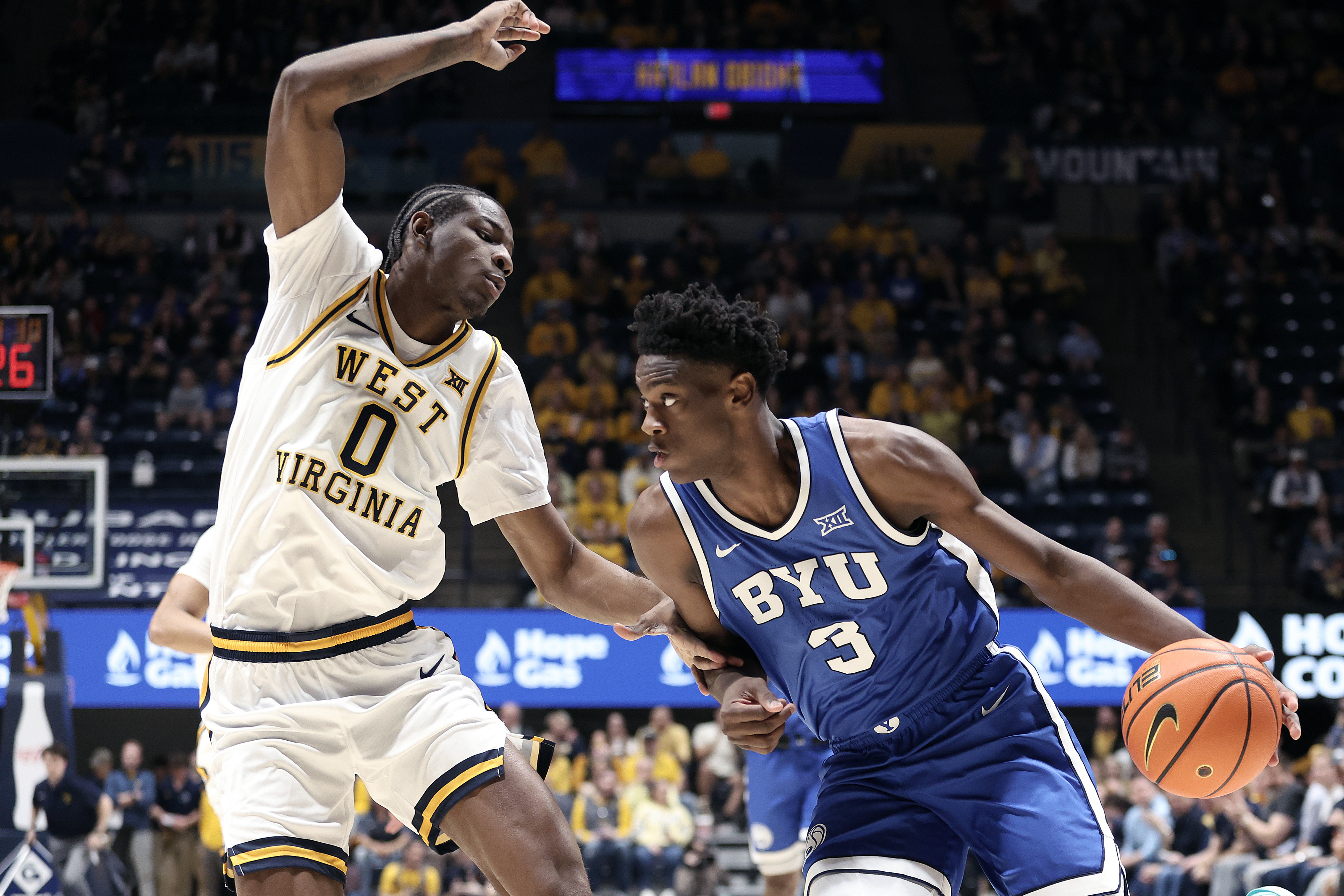 Dybantsa's late flurry can't rally No. 19 BYU in loss to West Virginia
