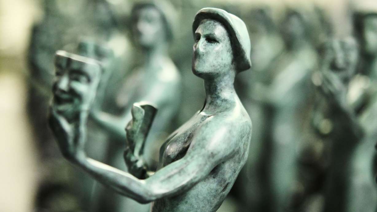 The Actor statuette is on display at the 32nd Actor Awards Statuette Pouring at American Fine Arts Foundry on Sunday in Los Angeles, California.
