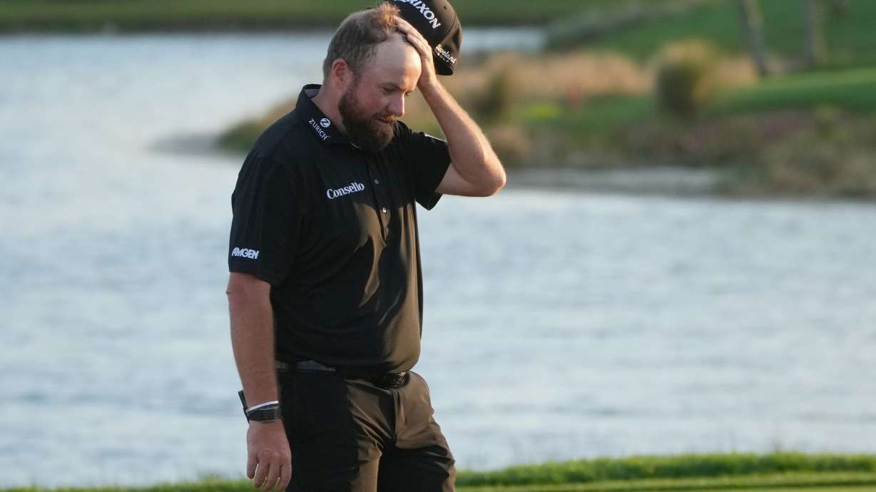 Shane Lowry of Ireland walks off the 18th green during the final round of the Cognizant Classic golf tournament, Sunday, March 1, 2026, in Palm Beach Gardens, Fla.