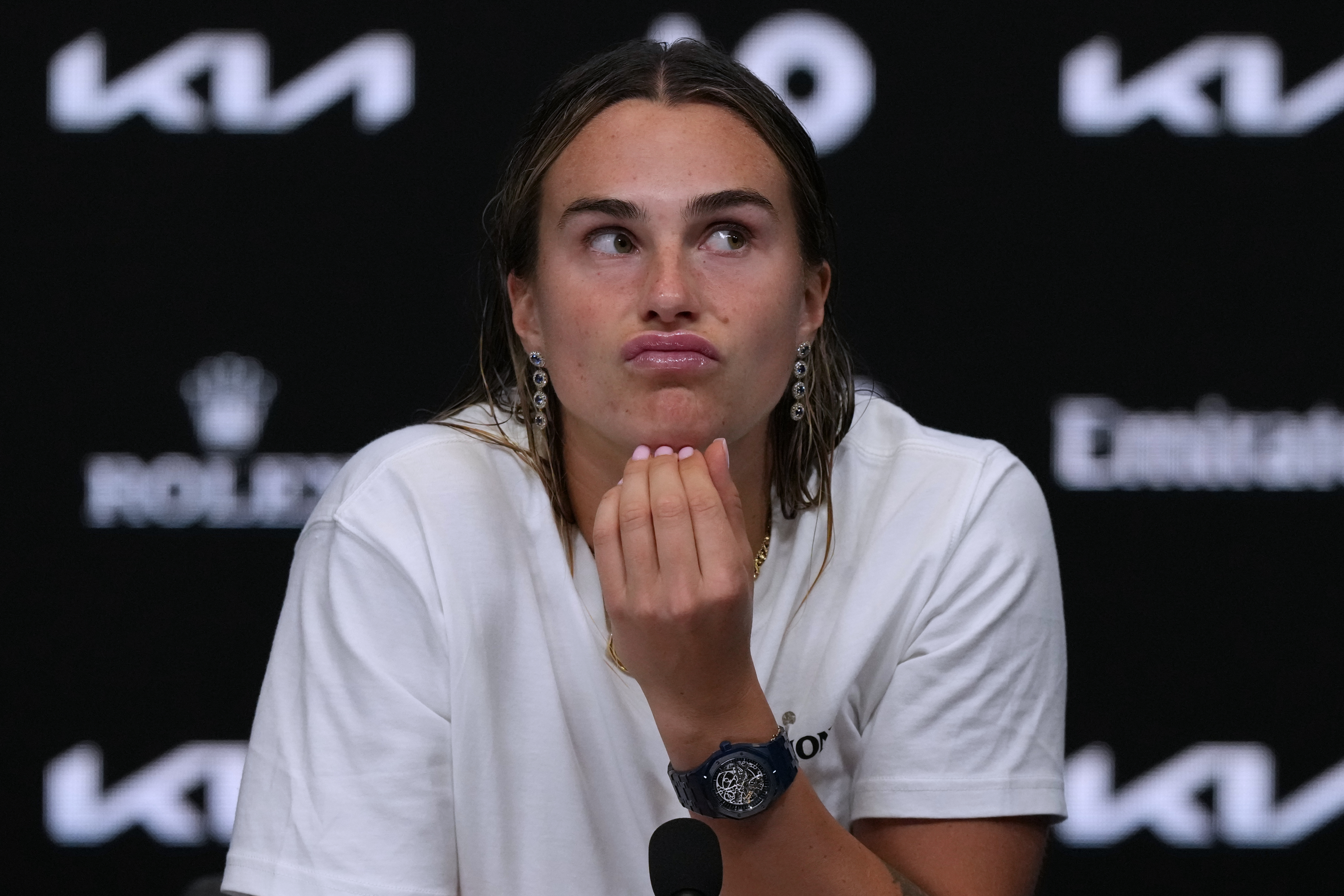 Top-ranked tennis player Aryna Sabalenka announces engagement to Georgios Frangulis