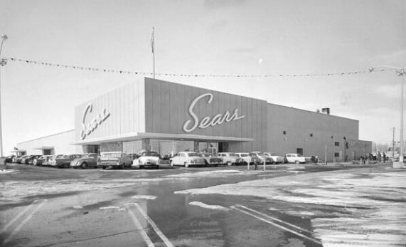 A photo believed to have been taken on the opening day of Sears in Idaho Falls in 1960. This stood where Fred Meyer’s is currently.