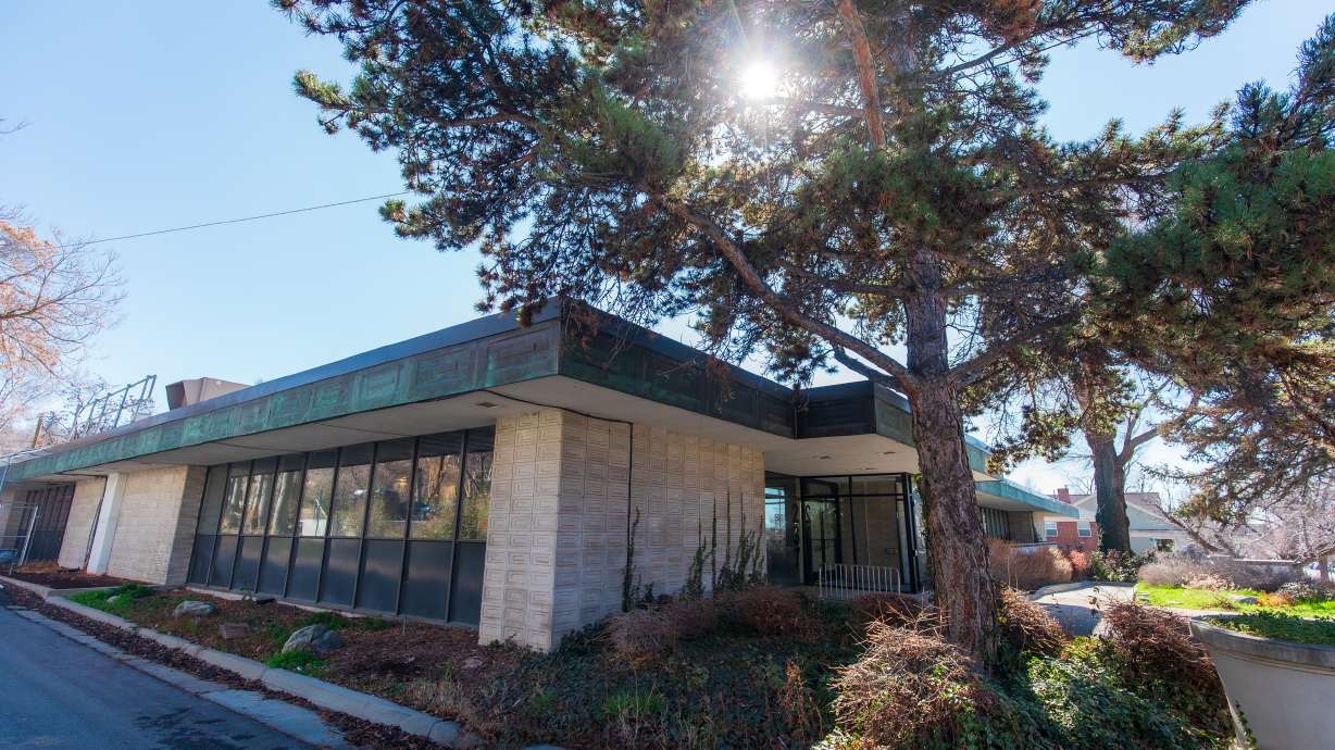 The exterior of the 10th East Senior Center in Salt Lake City on Wednesday. Salt Lake City is looking to rezone the center, which is currently closed for renovations, due to a rezoning issue that has created confusion.