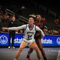 BYU women weather Houston's attack, pull away for first-round Big 12 win