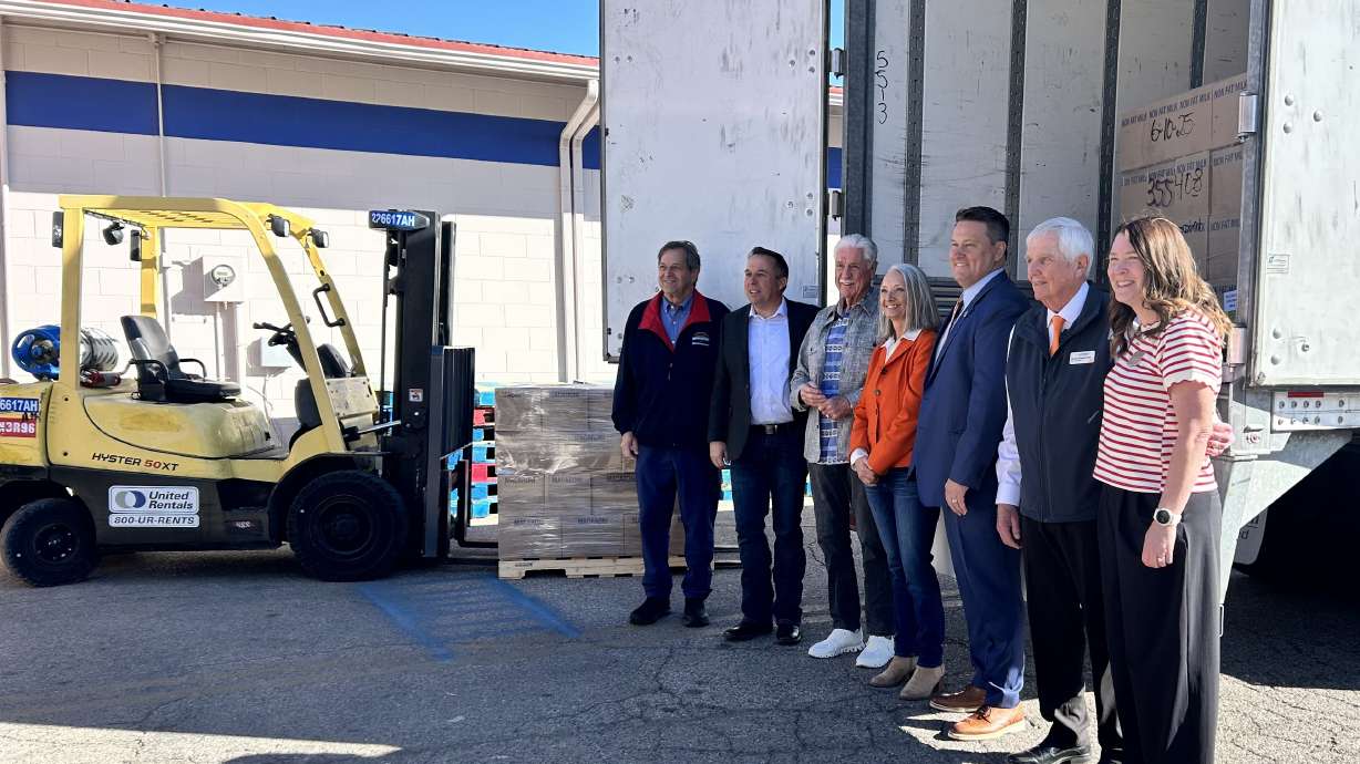 The Church of Jesus Christ of Latter-day Saints donated 20,000 pounds of food to Switchpoint Pantry in St. George, one of many donations the church is making in collaboration with America 250.