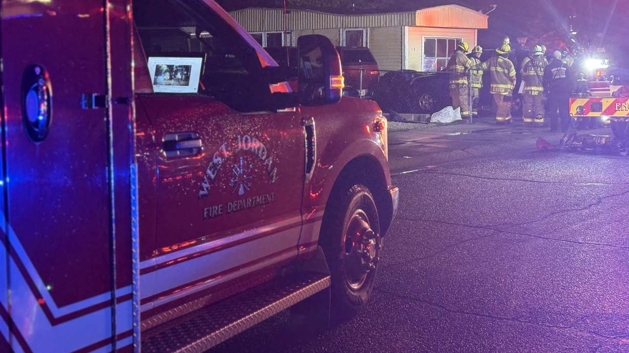 A man is dead after a house fire early Thursday in West Jordan.