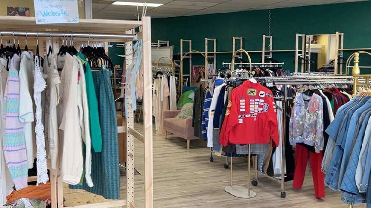 Clothes on display at Seven Sisters Closet Revival.
