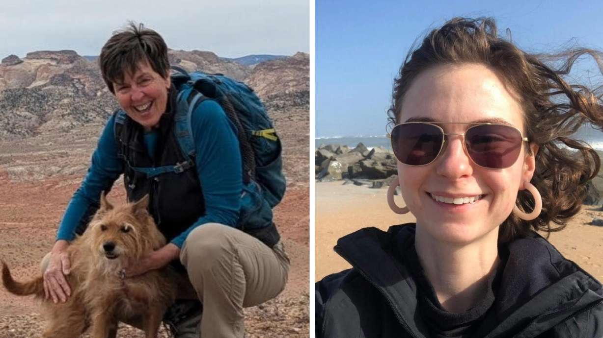 Linda Dewey, left, and Natalie Graves were killed while on a hike Wednesday in Wayne County, and their families are still struggling to comprehend what happened.