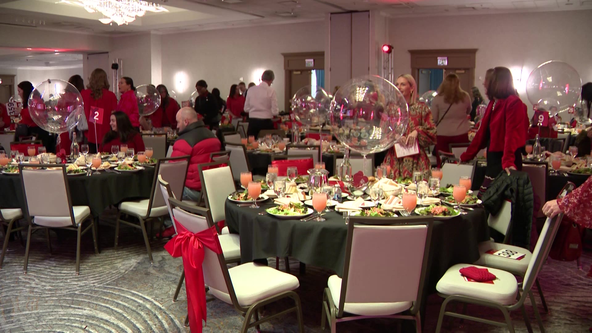 The Go Red for Women annual luncheon in Salt Lake City, Friday. Attendees had the chance to take part in health screenings and CPR demonstrations, giving them hands-on opportunities to learn more about their heart health and how to respond in an emergency.