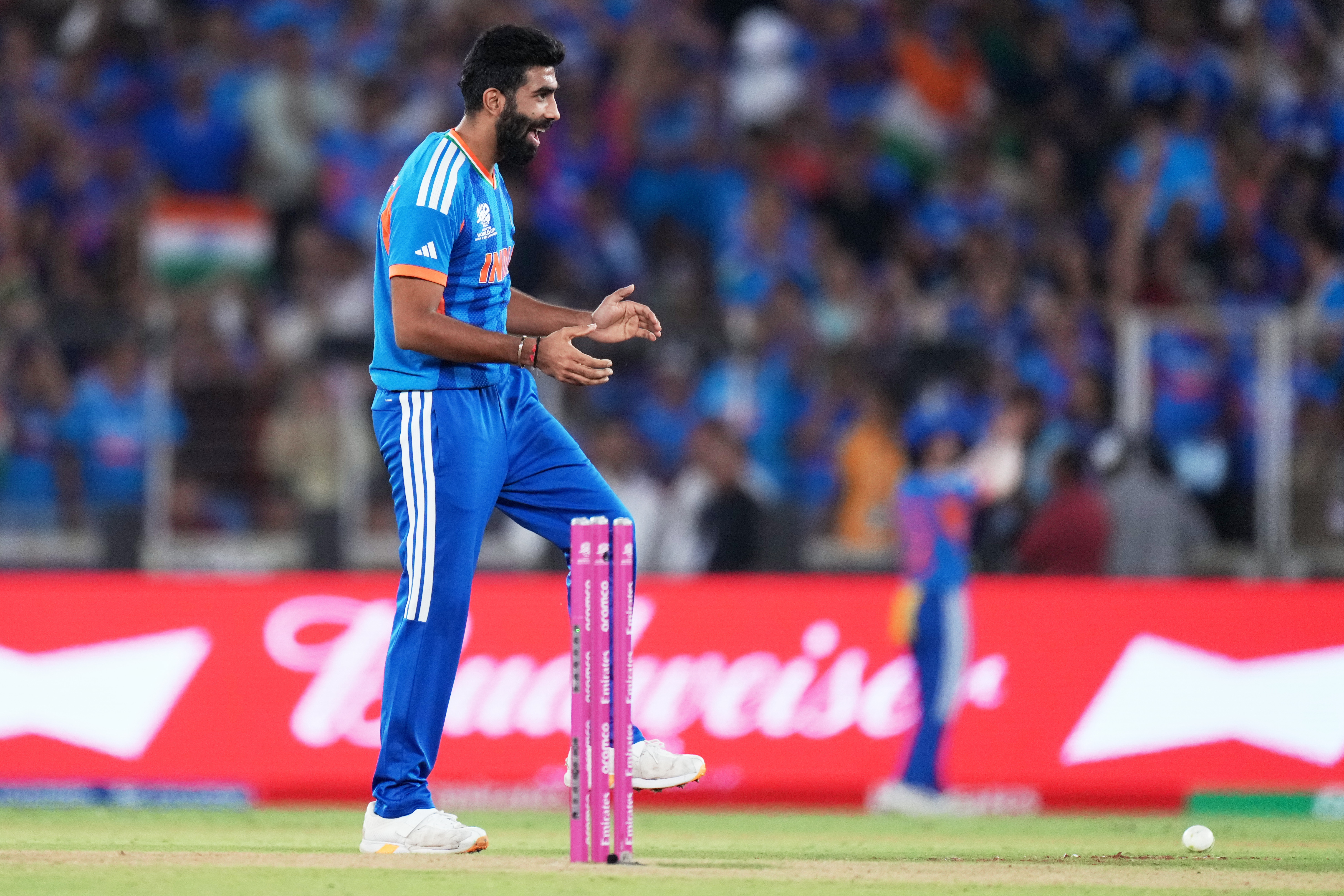 Brilliant India crushes New Zealand by 96 runs to win Twenty20 World Cup for a record 3rd time