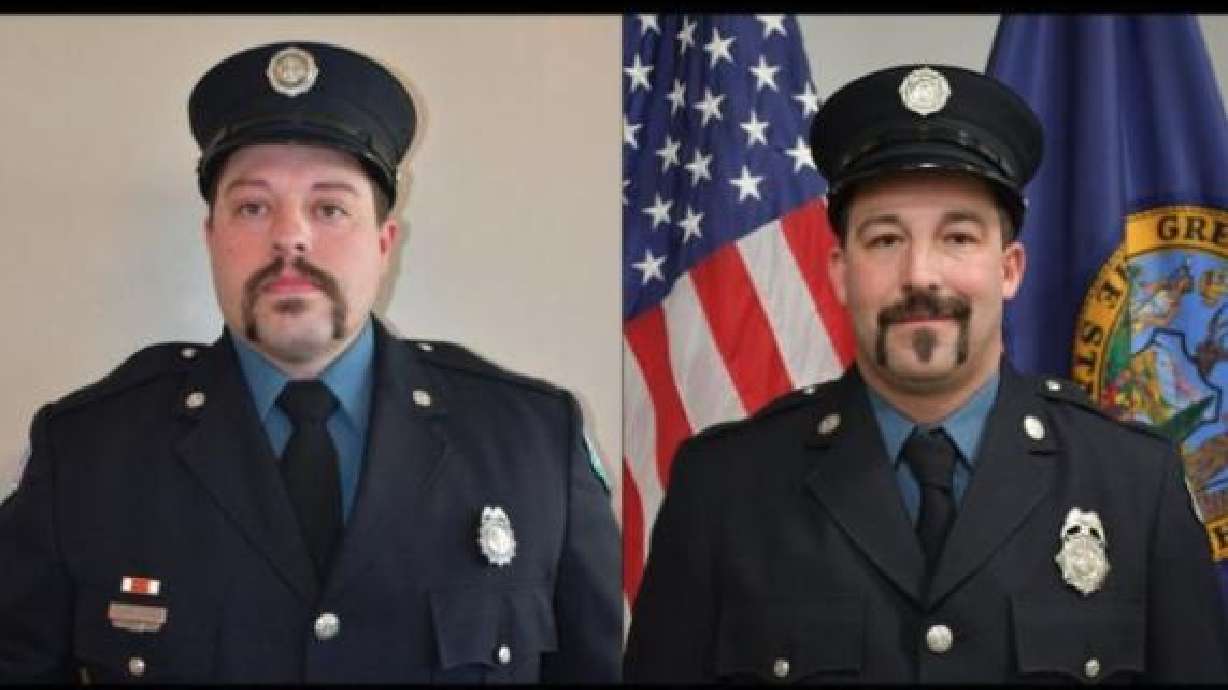 Idaho Falls firefighter Jeremy F. Newman (left) and Idaho Falls firefighter Travis Adams (right).
