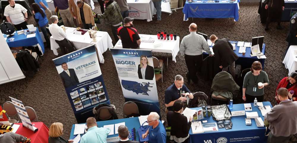 Military veterans on the job at higher rates than national average