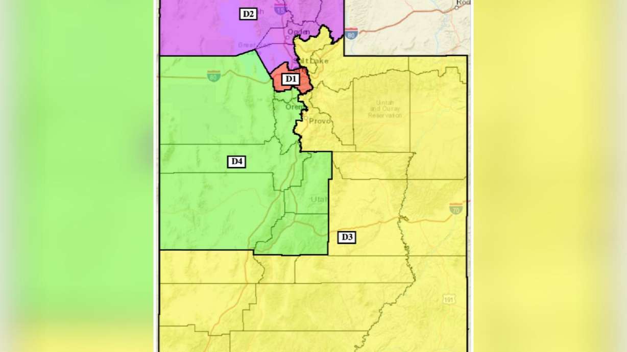 Utah's new congressional map. The filing deadline is now open for candidates running for federal office this year.