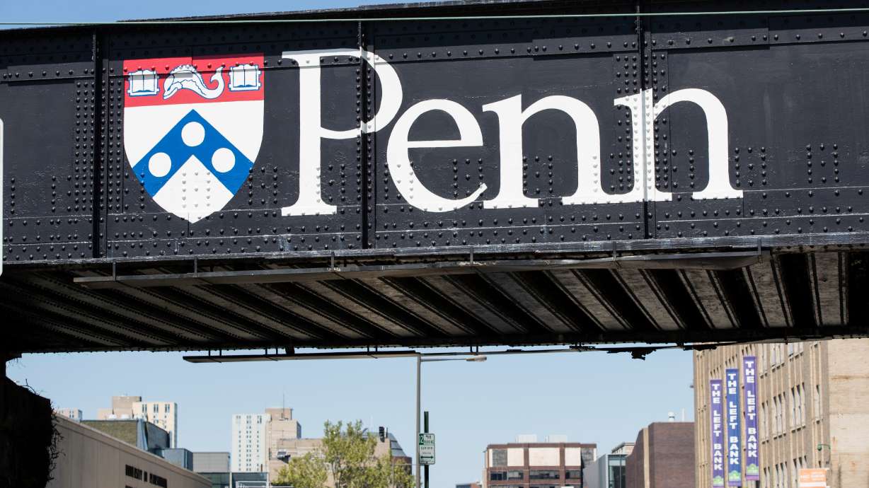 University of Pennsylvania signage is seen in Philadelphia, May 15, 2019.