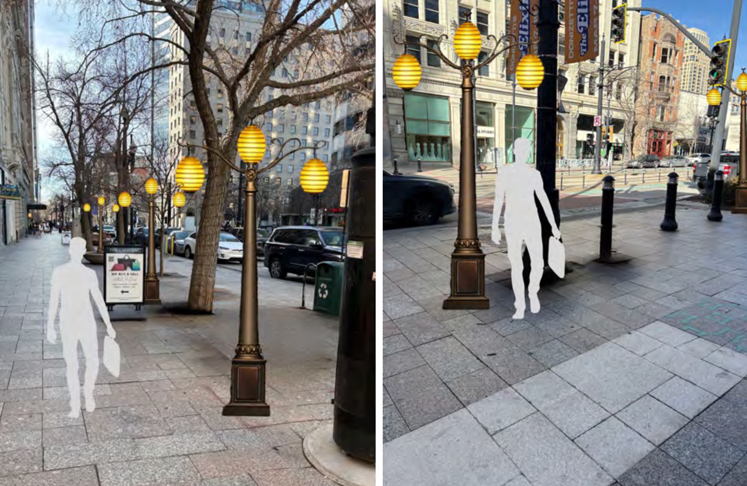 Salt Lake City OKs $400K to assist business-led effort for 'joyful' new downtown lamp posts