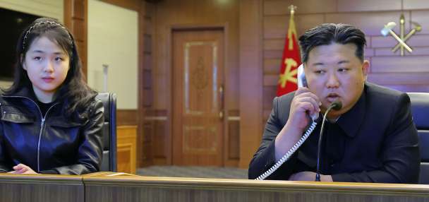 North Korean leader Kim watches cruise missile tests with his daughter