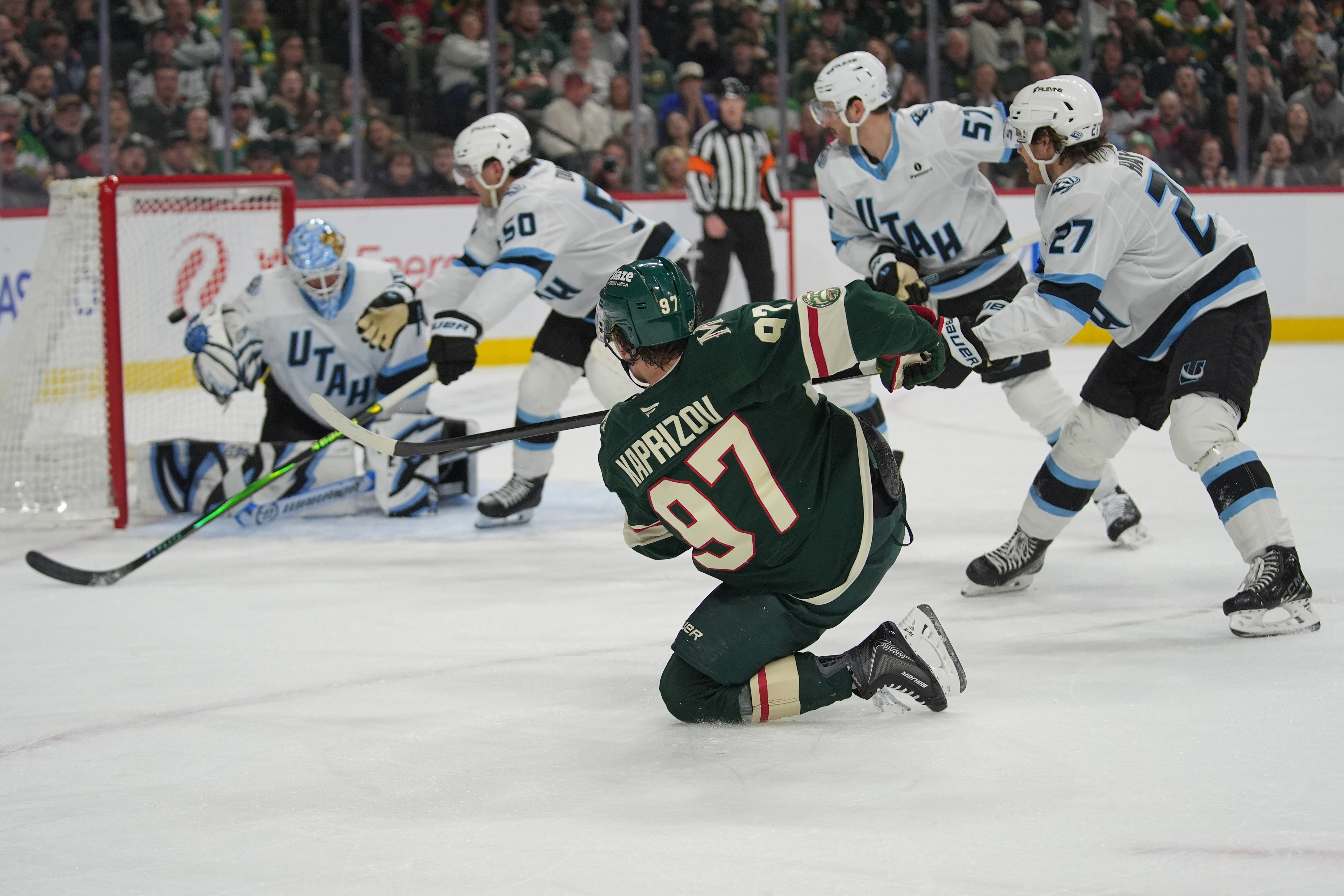 Kaprizov, Boldy score as Wild blank Mammoth 5-0