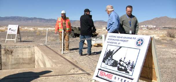 Historic Wendover Airfield recreates bomb loading pit used during World War II