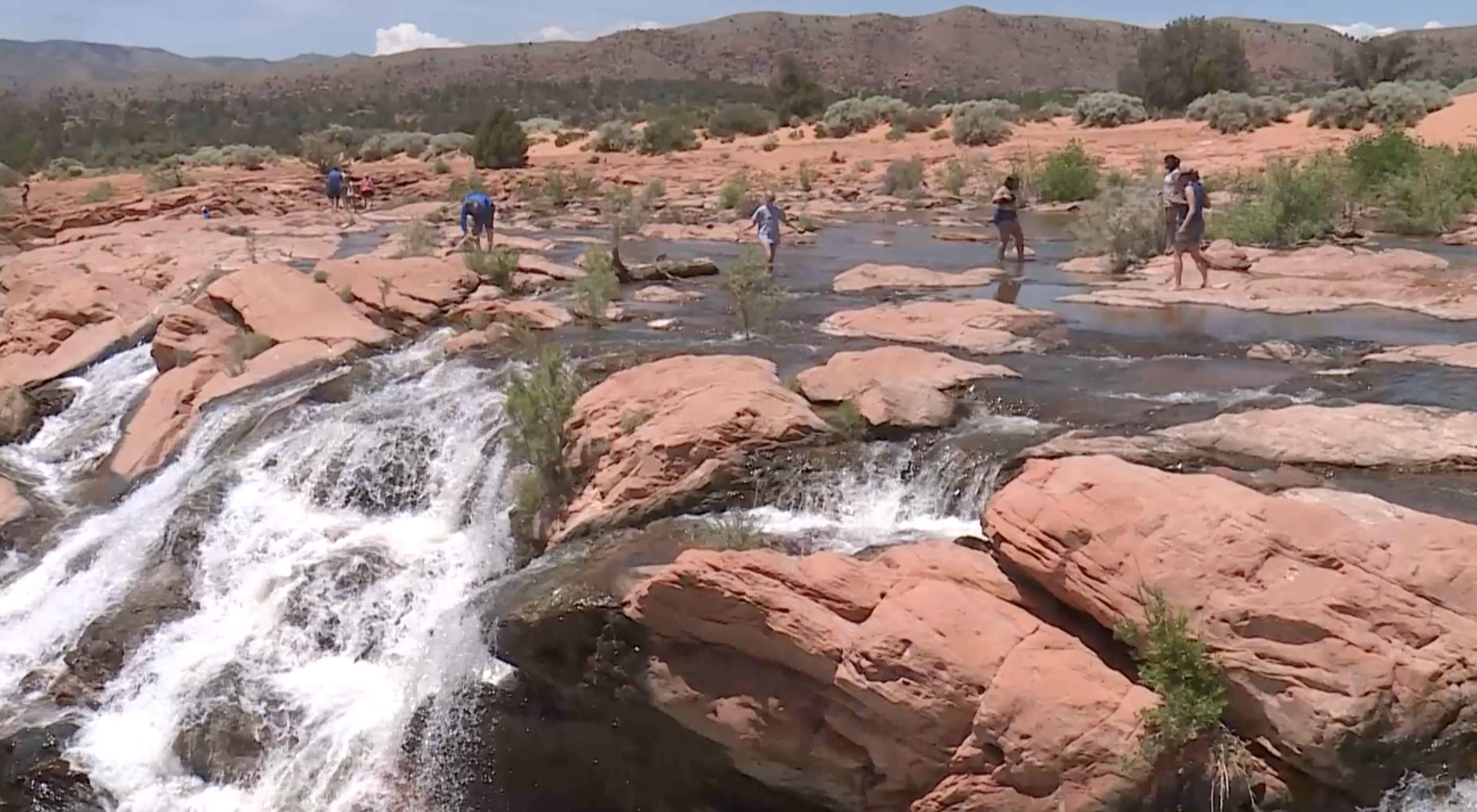 Officials urge safety at Gunlock Falls amid unexpected runoff