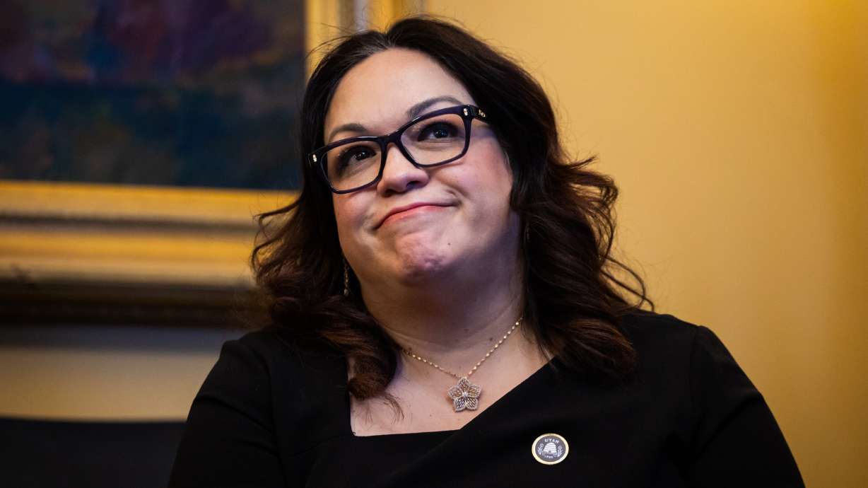 Utah Sen. Luz Escamilla, at the Capitol March 6, suspects some immigration bills that emerged during the legislative session stalled, in part, due to the Utah Impact's lingering influence.