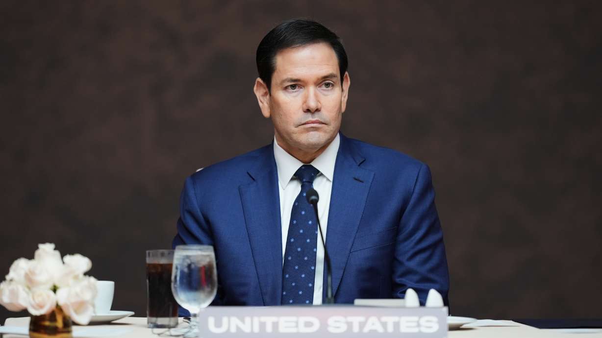 Secretary of State Marco Rubio attends a working lunch at the Shield of the Americas Summit, Saturday at Trump National Doral Miami in Doral, Fla. The State Department has cut by about 80% the fee for Americans to renounce their U.S. citizenship.