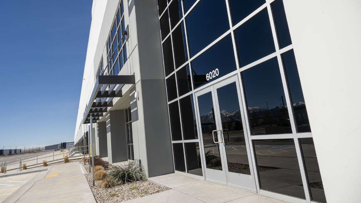 A building that has been purchased by Immigration and Customs Enforcement is pictured on the west side of Salt Lake City on Friday. ICE has confirmed plans to build a detention center in the city.