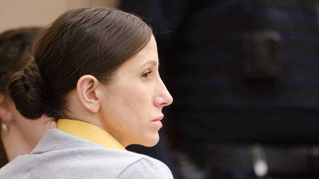 Kouri Richins during her during trial on March 12. Richins will still be sentenced on May 13 after the judge denied a request from her attorneys to delay until June. Richins was found guilty of fatally poisoning her husband with fentanyl.