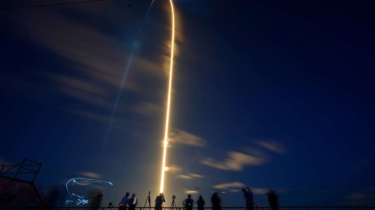 A SpaceX Falcon 9 rocket, with four private citizens onboard, lifts off from Kennedy Space Center's Launch Pad 39-A, Sept. 15, 2021, in Cape Canaveral, Fla.
