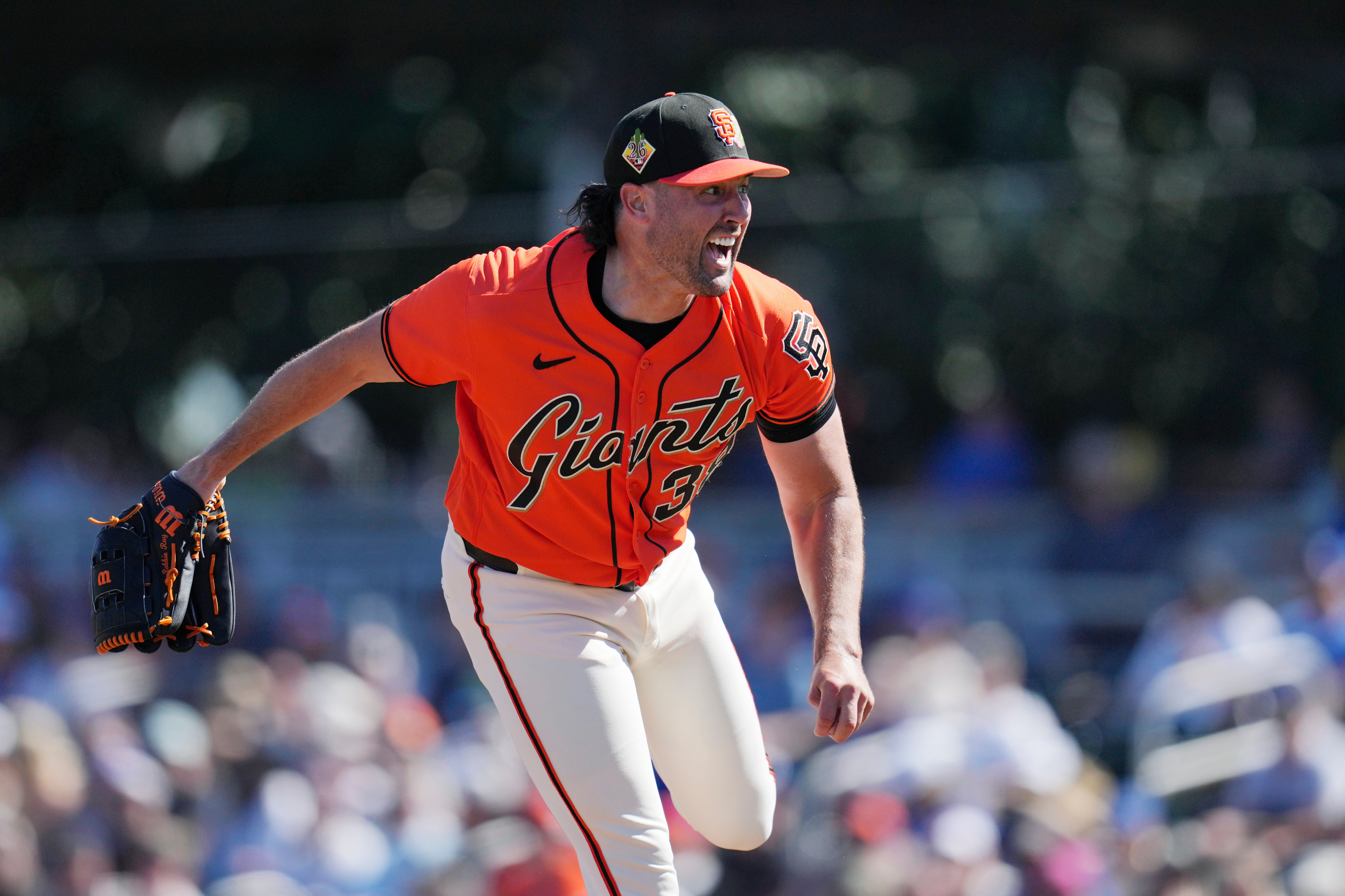 Giants an out away from perfect game, a strike away from no-hitter in 7-1 win over Brewers