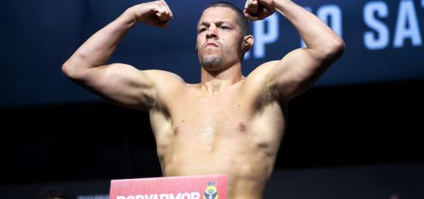 Nate Diaz is returning to MMA for a bout with Mike Perry on the Rousey-Carano undercard
