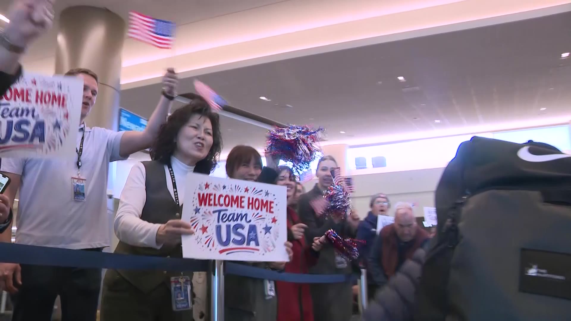 A welcome home ceremony for Utah Paralympians at Salt Lake City International Airport, Tuesday. It marked a special moment for fans and athletes.