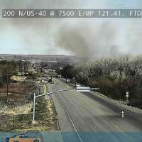 US 40 in Uintah County closed due to large brush fire