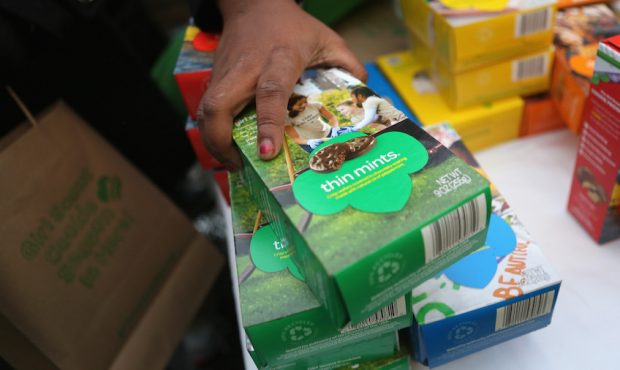 Girl Scout Cookies booths are open for business