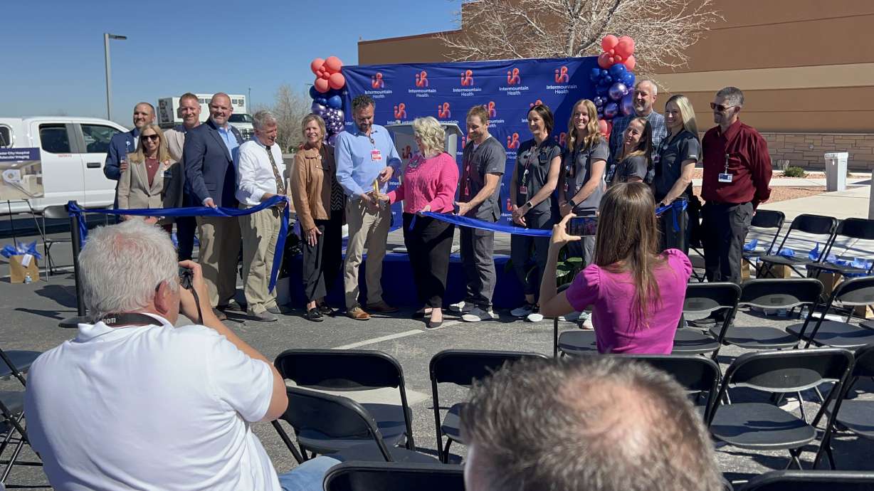 A ribbon cutting for an expansion of Cedar City Hospital's emergency room on Wednesday. The $7 million expansion almost doubles the size of the emergency room.
