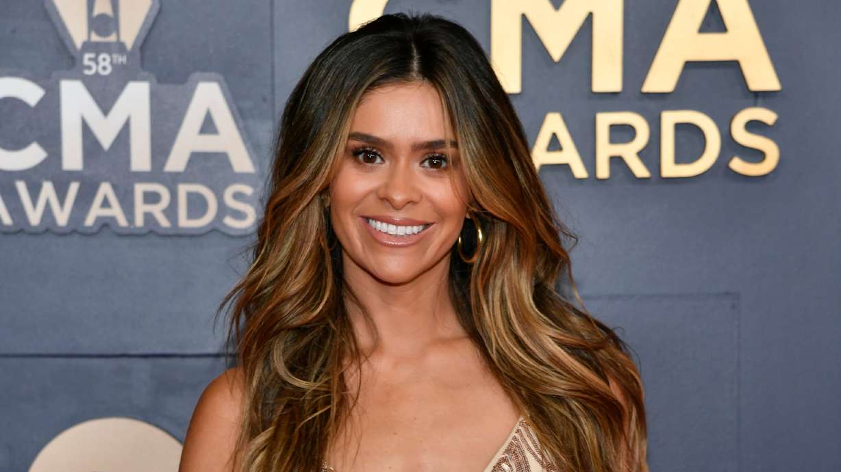 Taylor Frankie Paul arrives at the 58th Annual CMA Awards on Nov. 20, 2024, at Bridgestone Arena in Nashville, Tenn. Paul, who is slated to lead ABC's "The Bachelorette," addressed domestic abuse allegations involving her former boyfriend.